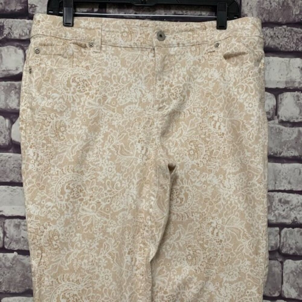 Chico's Platinum Denim Pants Size M/10